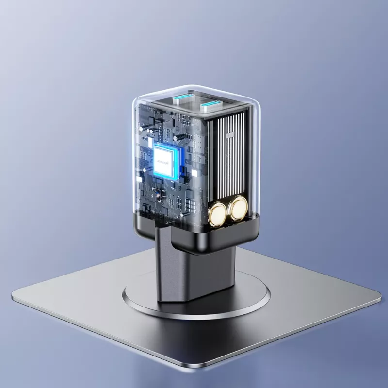 Joyroom JR-TCG17 45W 2x USB-C GaN-netlader EU-stekker zwart