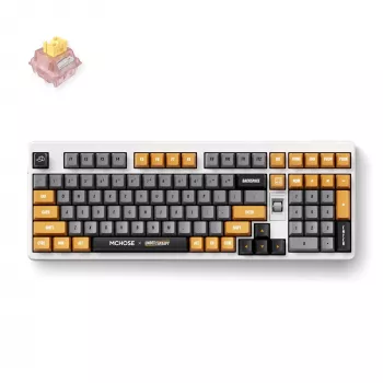 MCHOSE HW-UT98-4 tri-mode mechanisch toetsenbord 98 toetsen hot-swappable RGB gasket mount PBT Cherry Profile 4000mAh