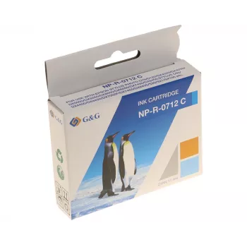 G&G Ninestar compatibele inktcartridge voor Epson T0712/C13T07124012 cyaan