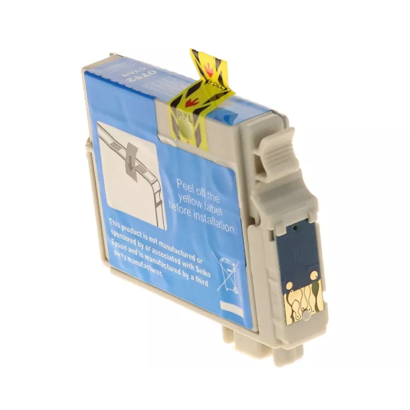 G&G Ninestar compatibele inktcartridge voor Epson T0712/C13T07124012 cyaan