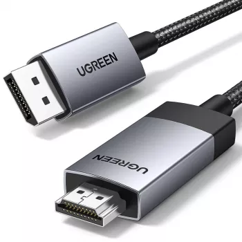 Ugreen DP119 DisplayPort naar HDMI-adapterkabel 4K 60Hz 1m grijs