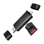 UGREEN 2-in-1 USB-C / USB-A SD 4.0 UHS-II kaartlezer zwart