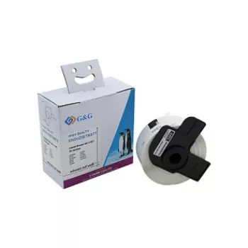G&G Compatibele Brother DK-11201 direct thermische etiketten 29x90mm wit papier permanent hechtend adresetiketten 400-pack