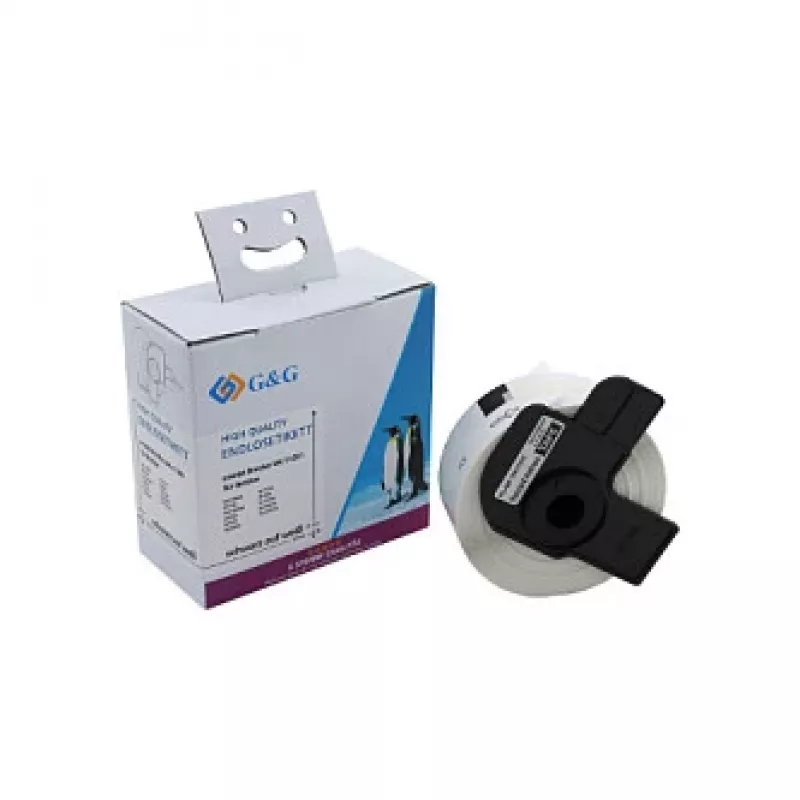 G&G Compatibele Brother DK-11201 direct thermische etiketten 29x90mm wit papier permanent hechtend adresetiketten 400-pack