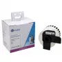 G&G Eindloze etikettenrol 62mm x 30,48m zwart op wit compatibel met Brother DK-22205