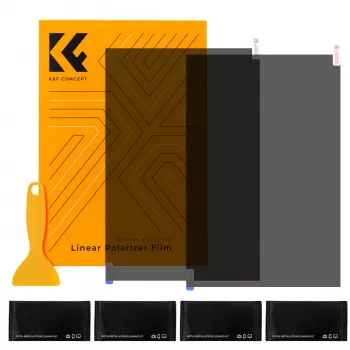 K&F Concept Polarisatiefolie-set 2x 300x200mm (11,8x7,9 inch) met accessoires KF31.076