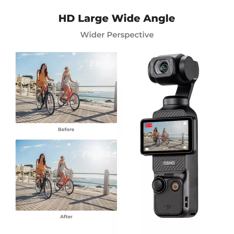 KF 112° groothoekobjectief voor DJI Osmo Pocket 3 / 4 - Kf01.2612