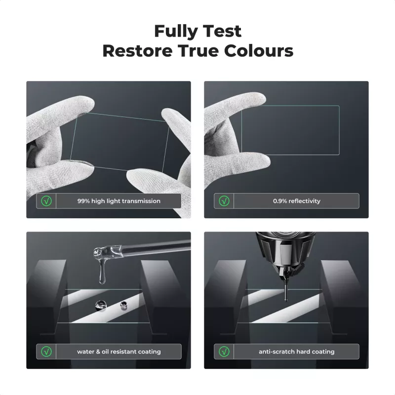 KF 6-pack 9H gehard glas display- en lensbeschermingsset voor DJI Osmo Pocket 3