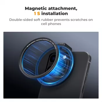 K&F Concept 67mm circulair polarisatiefilter CPL HMC voor smartphone