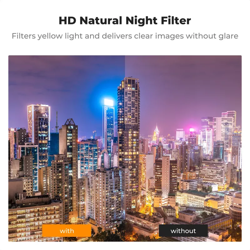 K&F Concept light pollution cut night filter magnetisch voor DJI Osmo Pocket 3 (KF01.2702)