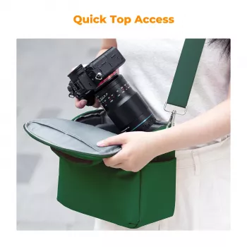 K&F Concept KF13.179V8 cameragordeltas groen - DSLR/mirrorless/drone/gimbal