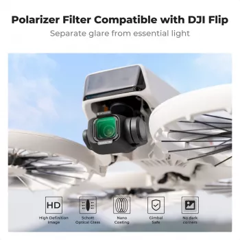 K&F Concept Nano-X 8K Ultra HD circulair polarisatiefilter voor DJI Flip drone (KF01.3080)