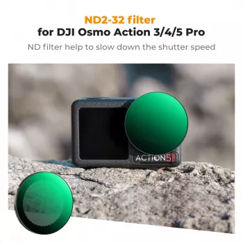 K&F Concept Nano-X Series variabele ND-filter ND2-ND32 voor DJI Osmo Action 3/4/5 Pro