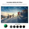 KF Concept Nano-X Variabele ND-filter ND32-512 grijs voor DJI Osmo Action 3/4/5 Pro
