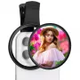 KF Black Diffusion 1/4 filter 67mm met clip-on-adapter voor smartphone