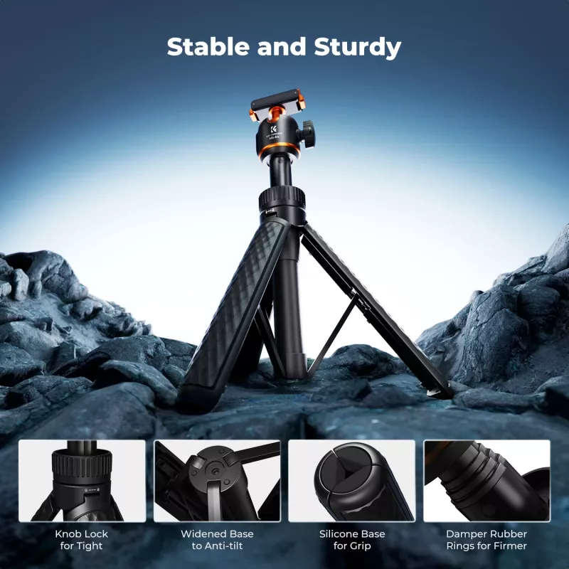 Mini-statief selfiestick 65 cm 360°-kop voor DJI Osmo Nano / Action 6 / Kf09.181