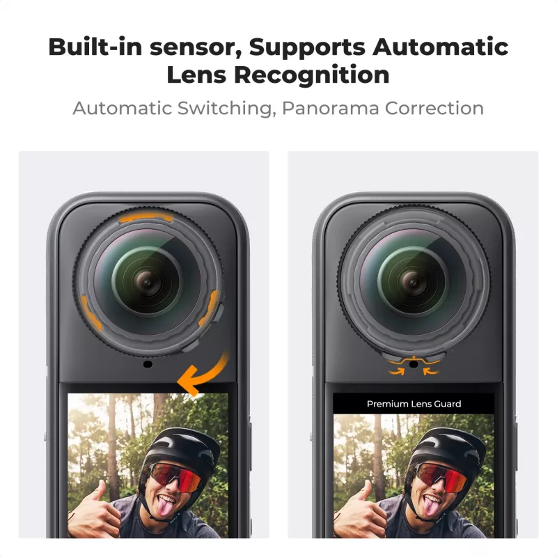 K&F Concept 2-pack gehard glazen lensbeschermers voor Insta360 X5 KF31.185