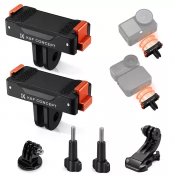 KF 2-pack magnetische snelwisselhouder voor DJI Osmo Action 6 / Nano, GoPro en 1/4 inch (KF12.0029)