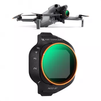 K&F variabele ND-filter ND2-ND32 voor DJI Mini 5 Pro drone, AGC-glas