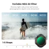 K&F variabele ND-filter ND2-ND32 voor DJI Mini 5 Pro drone, AGC-glas