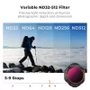 K&F variabele ND-filter ND32-ND512 voor DJI Mini 5 Pro drone, AGC-glas, KF02.0004