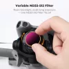 K&F variabele ND-filter ND32-ND512 voor DJI Mini 5 Pro drone, AGC-glas, KF02.0004