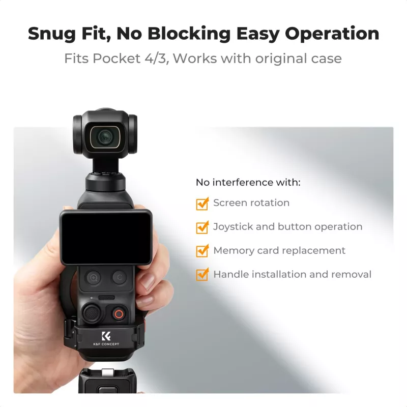 Magnetische mount case voor DJI Osmo Pocket 3 / 4 & MagSafe iPhone - KF20.0021