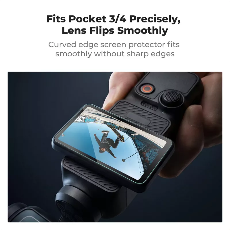 KF 2-pack gehard glas beeldschermbeschermfolie HD 9H voor DJI Osmo Pocket 3 / Pocket 4