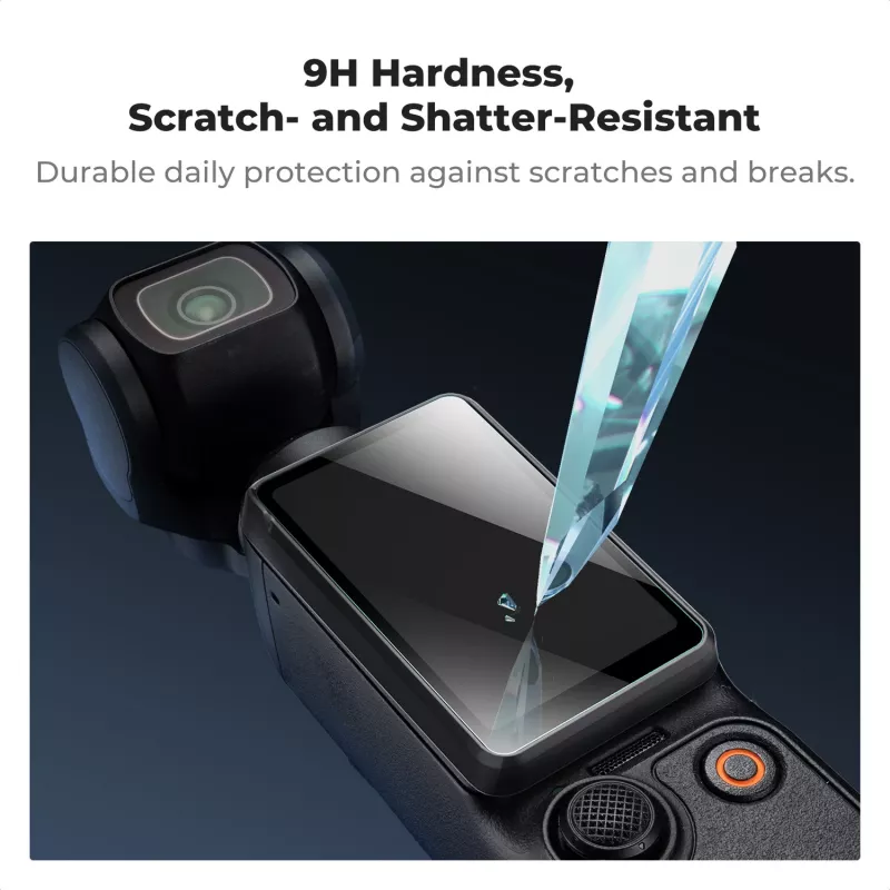 KF 2-pack gehard glas beeldschermbeschermfolie HD 9H voor DJI Osmo Pocket 3 / Pocket 4