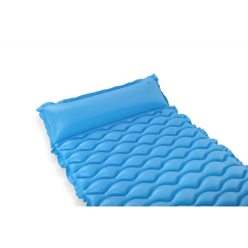 Bestway luchtbed 213 x 86 cm Pavillo Roll & Relax eenpersoons donkerblauw/grijs