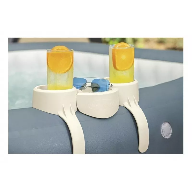 Bestway Flowclear zwembad bekerhouder 2-pack grijs/blauw