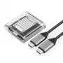 Orico TC20-M2-10G M.2 NVMe USB-C 3.2 SSD-behuizing - transparant