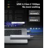 ORICO AXM2-G2 M.2 NVMe USB-C 10Gbps-behuizing - grijs