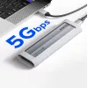ORICO AXM2S-G2-V1 M.2 NVMe/NGFF USB-C/USB-A naar USB-C-behuizing - grijs