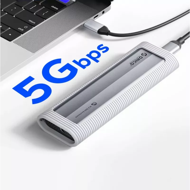 ORICO AXM2S-G2-V1 M.2 NVMe/NGFF USB-C/USB-A naar USB-C-behuizing - grijs
