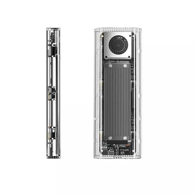 ORICO TCM2-G20 M.2 NVMe USB-C 3.2 20Gb/s-behuizing - zilver/transparant
