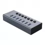 ORICO BT2U3-7AB 7-poorts USB 3.0-hub met individuele schakelaars - grijs