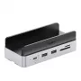 ORICO MiniDock 10-in-1 USB-C-dockingstation met M.2 NVMe/SATA SSD-behuizing - zilver