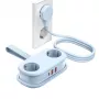 ORICO AP3 20W GaN stekkerdoos 5-in-1, 2x AC + 2x USB-A + 1x USB-C, blauw