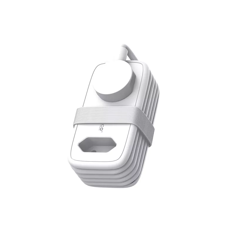 ORICO APP 15,5W 5-in-1 stekkerdoos met 2x AC, 2x USB-A, 1x USB-C - wit