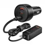 ORICO ChargeClip 108W autolader met clip, 2x USB-A + 4x USB-C, zwart