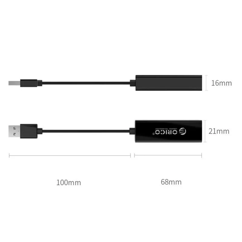 ORICO UTJ-U3 USB 3.0 naar Gigabit Ethernet netwerkadapter, zwart