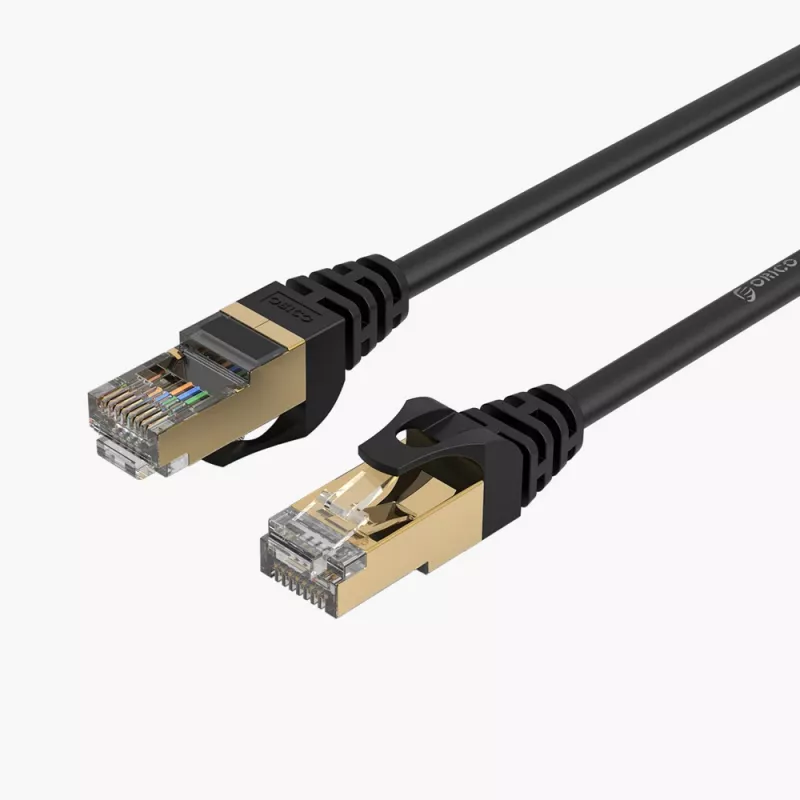 ORICO PUG-C7 CAT7 Ethernet-kabel 10Gbps RJ45 LAN rond 10m zwart