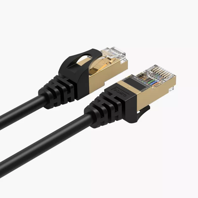 ORICO PUG-C7 CAT7 Ethernet-kabel 10Gbps RJ45 LAN rond 10m zwart
