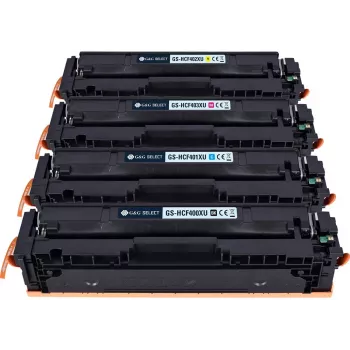 G&G Select XL toner vervanging voor HP 201X / Canon 045H 4-pack (zwart, cyaan, magenta, geel)
