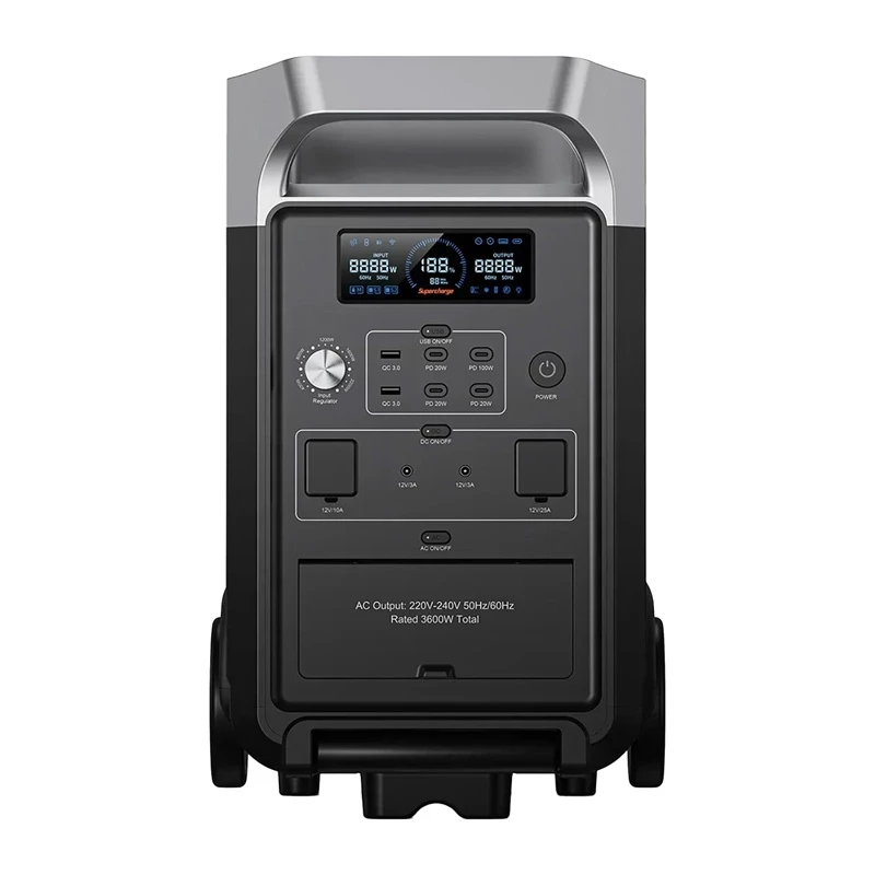 FOSSIBOT F3600 Pro 3600W draagbaar powerstation (zwart)