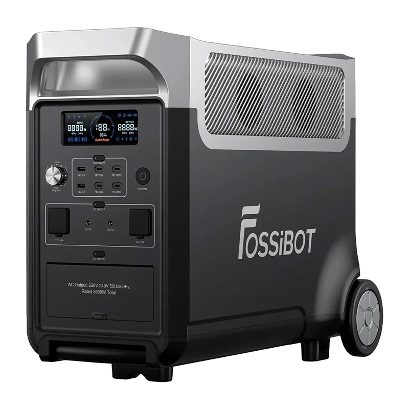 FOSSIBOT F3600 Pro 3600W draagbaar powerstation (zwart)