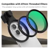 K&F Concept smartphonefilterclip 67mm zwart