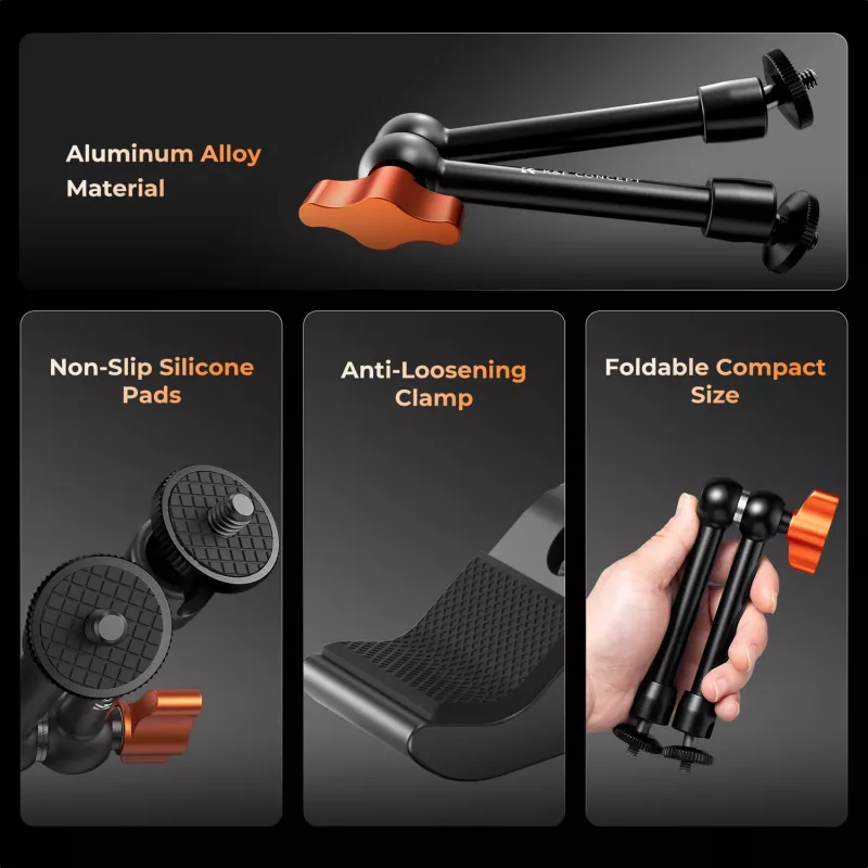 Magic Arm Super Clamp 1/4 3/8 klem 15-55mm telefoonhouder mount Kf31.131s2