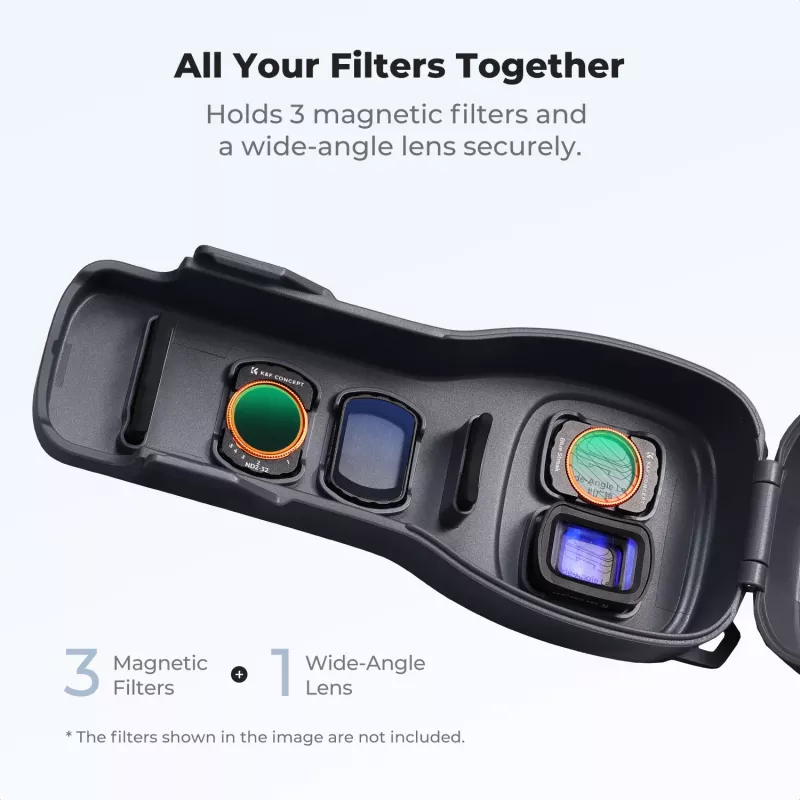 KF harde PC-hoes voor DJI Osmo Pocket 3/4 met draagband - zwart